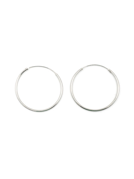 Poco Loco Earrings Hoops made of Silver