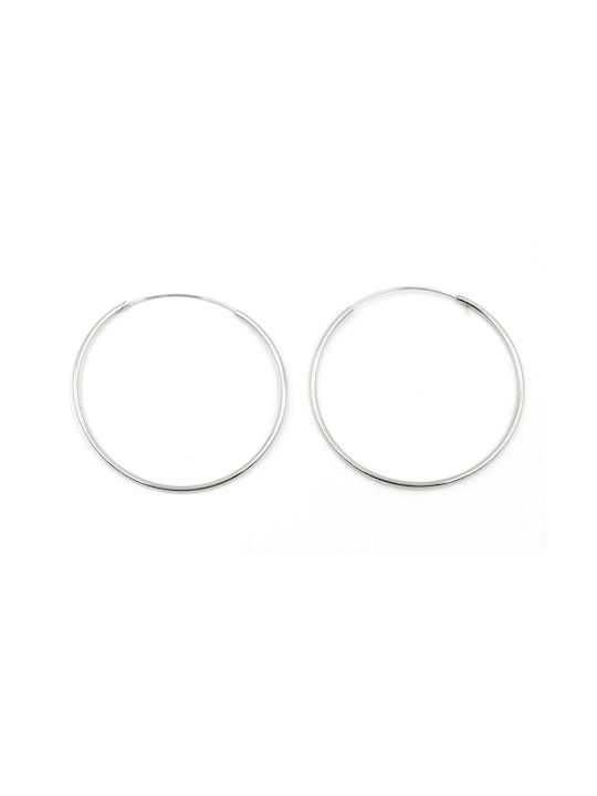 Poco Loco Earrings Hoops made of Silver