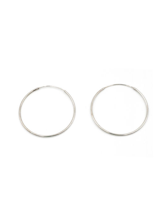 Poco Loco Earrings Hoops made of Silver