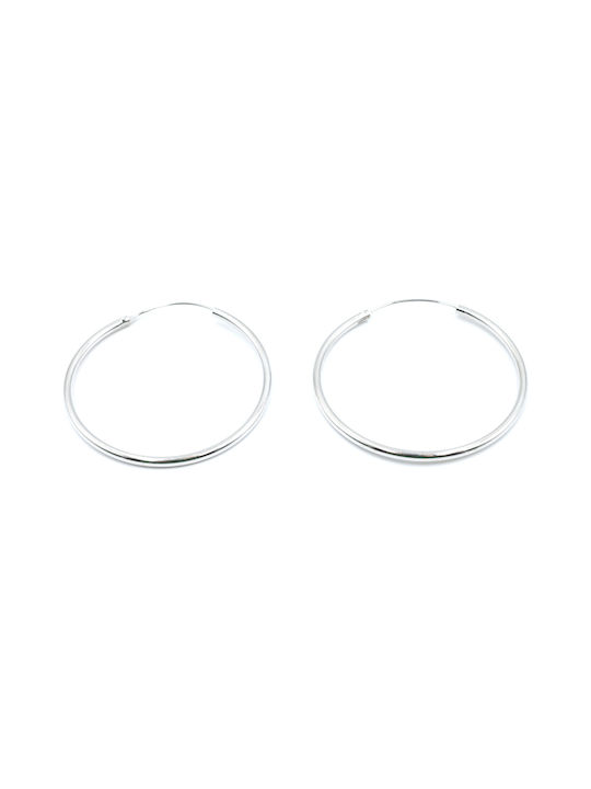 Poco Loco Earrings Hoops made of Silver