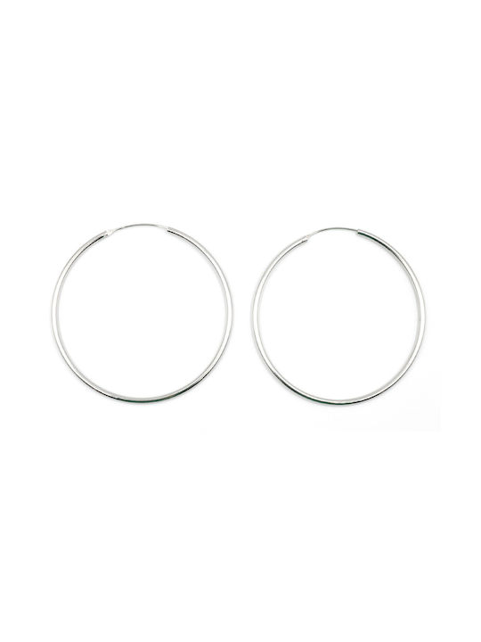 Poco Loco Earrings Hoops made of Silver