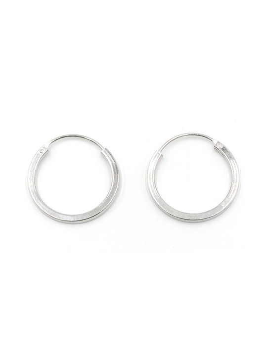 Poco Loco Earrings Hoops made of Silver