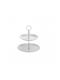 Excellent Houseware Εταζέρα 2 Ορόφων από Πορσελάνη Λευκή Ø21cm Π21xΜ25cm