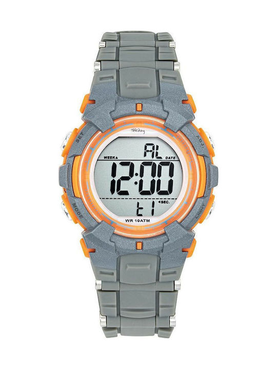 Tekday Παιδικό Ψηφιακό Ρολόι 36mm Γκρι