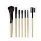 Fraulein38 Professional Set with Makeup Brushes made of Synthetic Hair 7pcs