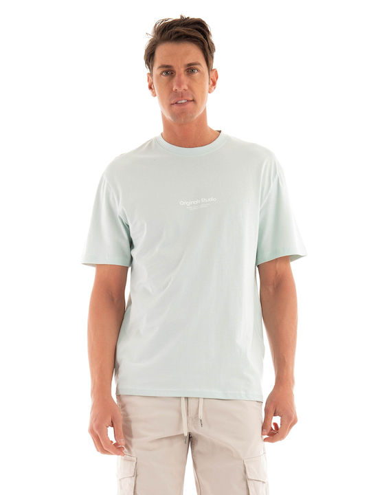 Jack & Jones Men's Short Sleeve T-shirt Aquamarine