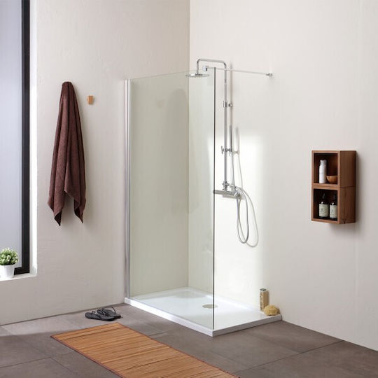 Ideal Standard Duschwand für Dusche mit Schieben Tür 90x200cm Chrom