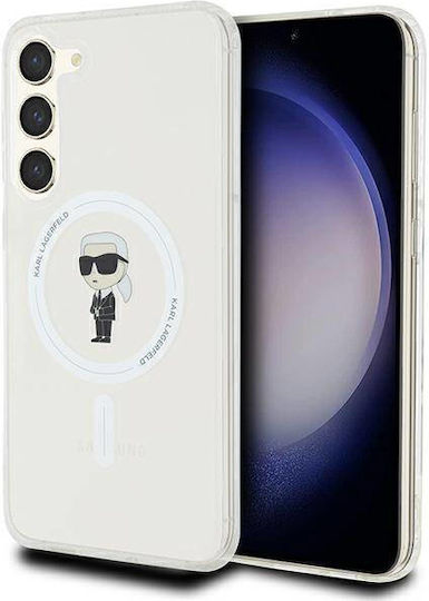 Karl Lagerfeld Ikonik Magsafe Back Cover Plastic / Silicon Transparent (Galaxy S23+) KLHMS23MHFCKNOT