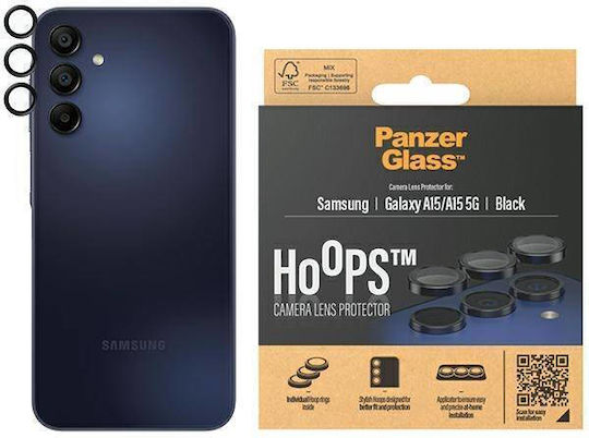 Προστασία Κάμερας Tempered Glass Μαύρο για το Galaxy A15