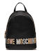 Moschino Damen Tasche Rucksack Schwarz