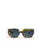 Chpo Hong Kong Sonnenbrillen mit Braun Schildkröte Rahmen und Blau Linse 16133OC