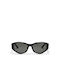 Chpo Women's Sunglasses with Black Plastic Frame and Black Lens 16134LL