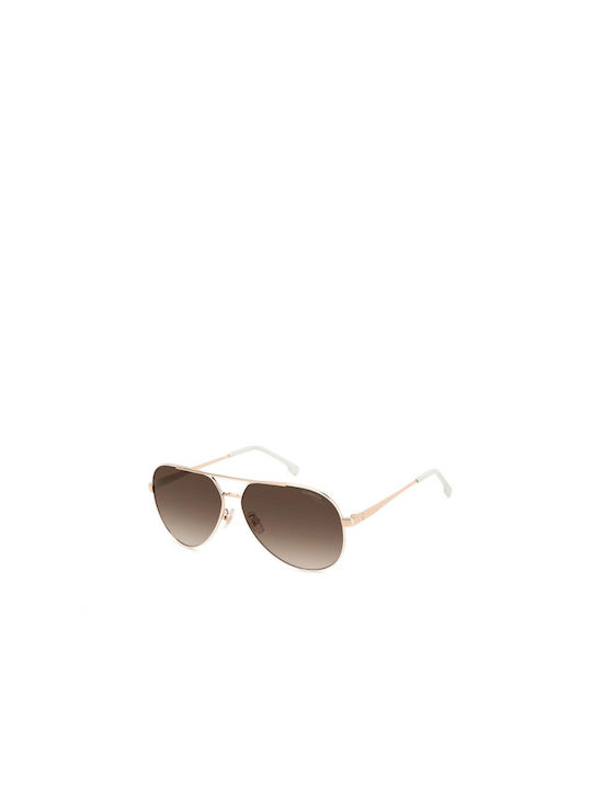 Carrera Women's Sunglasses with Gold Metal Frame and Brown Gradient Lens 3005/S R1AHA