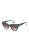 Carrera Damentränenbrille mit Grünen Horn umrandeten Rahmen und Gray Verlaufsfarbe Gläser 3017/S 1ED/HA
