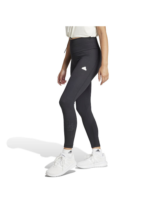 Adidas Frauen Leggings Hochgeschnitten Schwarz