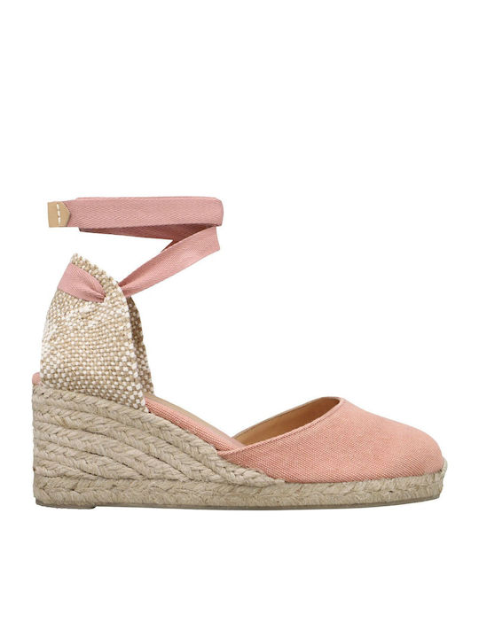 Castaner Women's Fabric Platform Shoes Pink