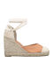Damenplattformen im Espadrilles-Stil Orange