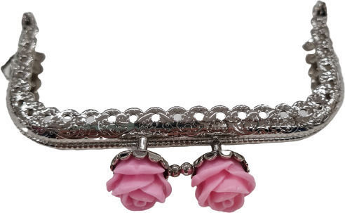 Accesoriu Metalic pentru Geantă Tricotată Argintiu