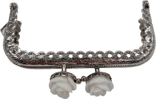 Metal Accessory for Knitted Bag Silver