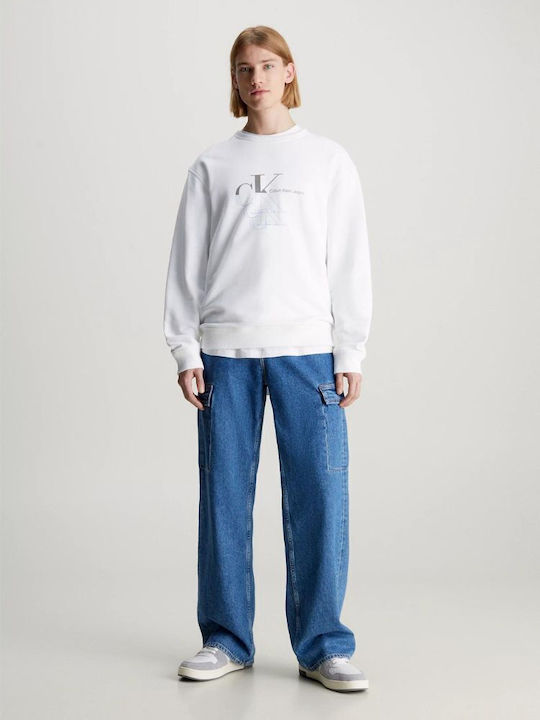 Calvin Klein Monogram Women's Sweatshirt White