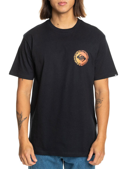 Quiksilver Fade Ανδρικό T-shirt Κοντομάνικο Μαύρο