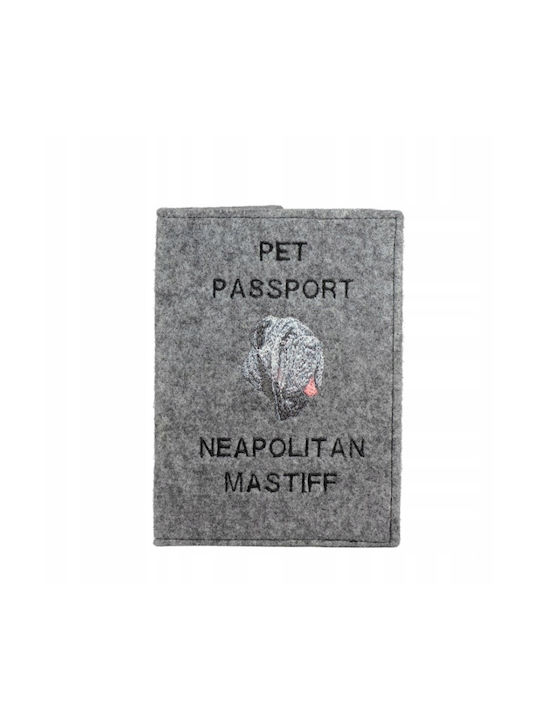 Neapolitan Mastiff Embroidered Copertă pentru pașaport