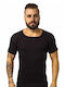 Onurel Men's Undershirt Short-sleeved BLACK