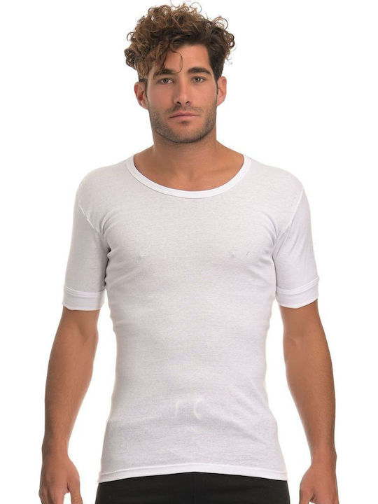 Ανδρικές Φανέλες Κοντομάνικες Λευκό 2Pack