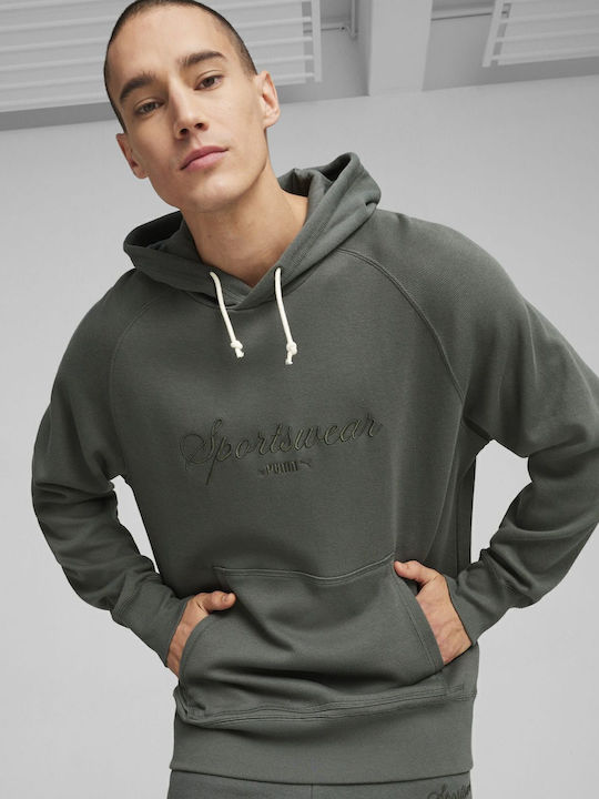 Classics+ Sweatshirt with Hood Black