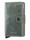 Miniwallet Vintage Ανδρικό Πορτοφόλι Καρτών με RFID Πράσινο
