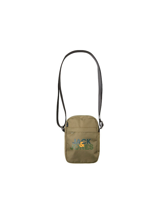 Jack & Jones Ανδρική Τσάντα Ώμου / Χιαστί Πράσινη