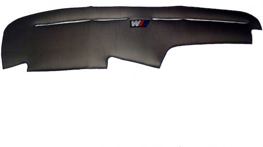 Carner Car Dashboard Cover Fabric with Emblem for BMW E36 Hyundai Coupe Renault Coupe Black Colour