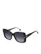 Carrera Women’s Sunglasses with Black Horn-Rimmed Frame and Grey Gradient Lens 3030/S 807/9O
