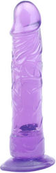 Dildo realist cu ventuză Transparent 21cm