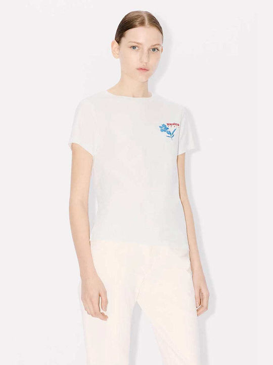 Kenzo Γυναικείο T-shirt Floral Λευκό