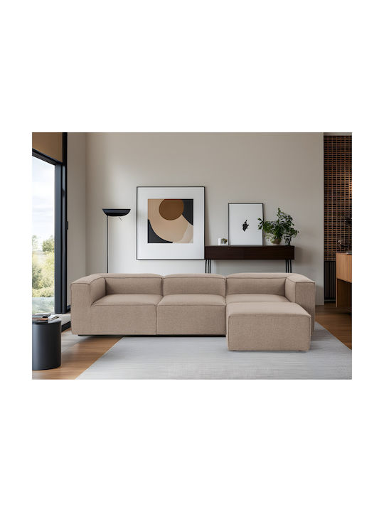Fora Ecke Sofa Braun 296x185x66cm