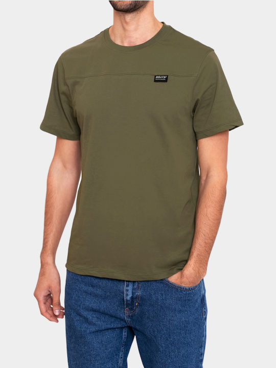 3Guys Men's Short Sleeve T-shirt Haki