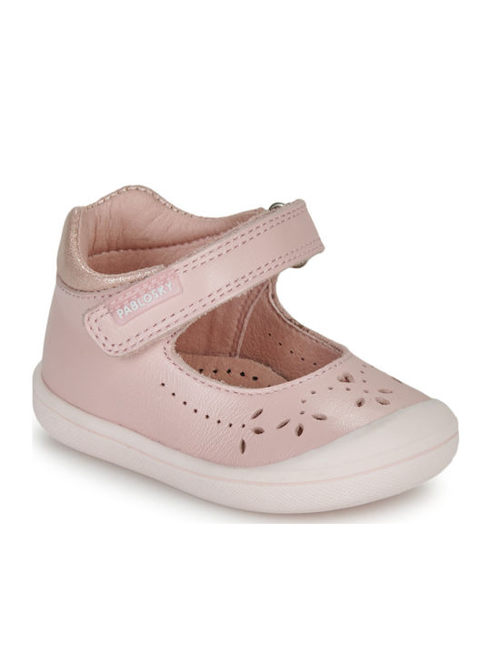 Παιδικές Μπαλαρίνες mit Bügel- und Schleifenverschluss Rosa