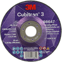 3M Cubitron 3 Grinding Disc 125mm