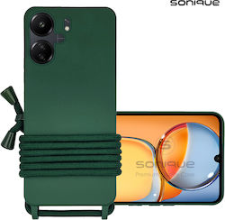 Sonique Back Cover Silicon 0.5mm cu Curea Verde...