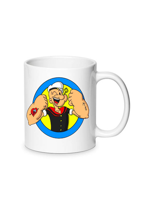 Popeye Mug White 330ml