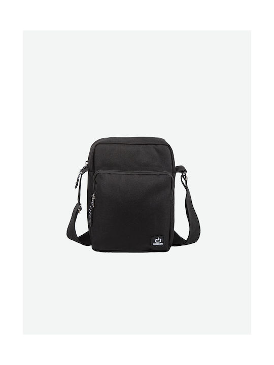 Emerson Shoulder / Crossbody Bag with Zipper, Internal Compartments & Adjustable Strap Black 18x23cm