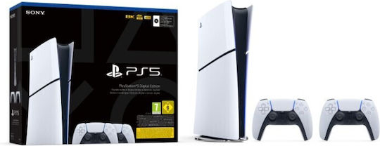 Sony PlayStation 5 Slim Digital 1TB with Second DualSense (Official Bundle)