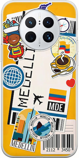 Ticket To Medellin Back Cover Silicone Multicolour (Huawei Mate 50 Pro)