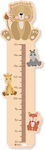 ArtGraphix Wooden Kids Growth Height Chart with Design Animals