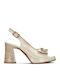 Leather Sandals Beige