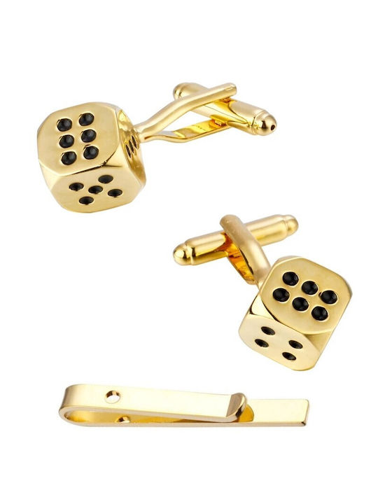 Cufflinks of Steel Gold