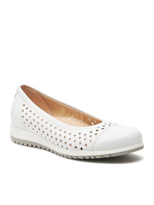 Gabor Damen Ballerinas in Weiß Farbe