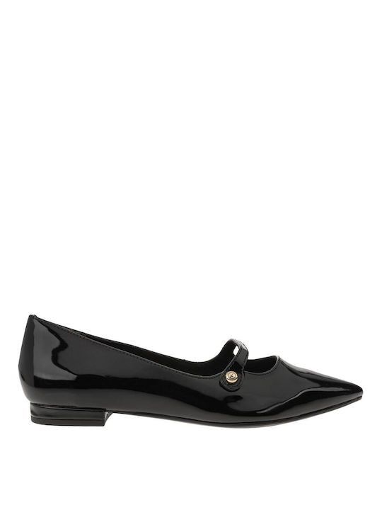 Tamaris Patent Leather Ballerinas Black