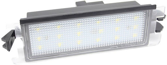 Carro Dacia Sandero Logan License Plate Lights 2 Pieces
